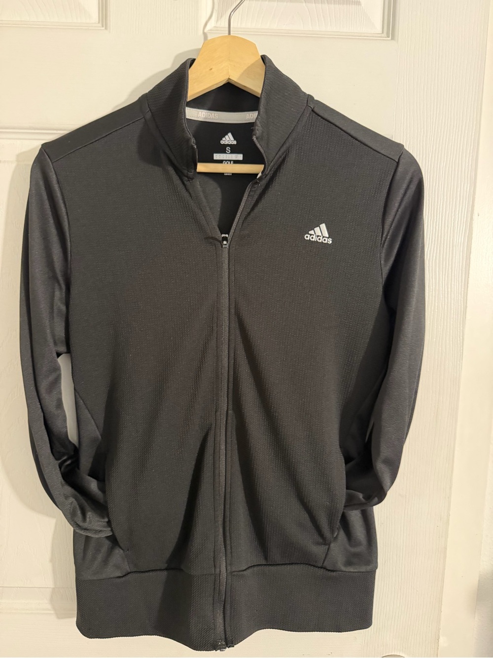 adidas women’s  Dark Gray Full-Zip Performance Jacket